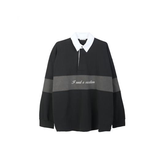 BB25LT006CH Broken Beat Pk Collar Shirt Charcoal