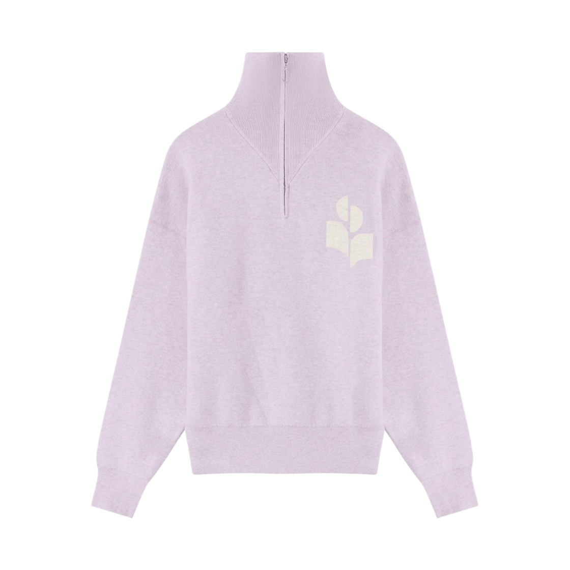 (W) 이자벨 마랑 아즈라 로고 스웨터 라일락 - 22FW((W) Isabel Marant Azra Logo Sweater Lilac - 22FW) - 1