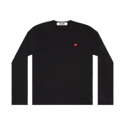 Play Comme des Garcons Little Red Heart LS T-Shirt Black