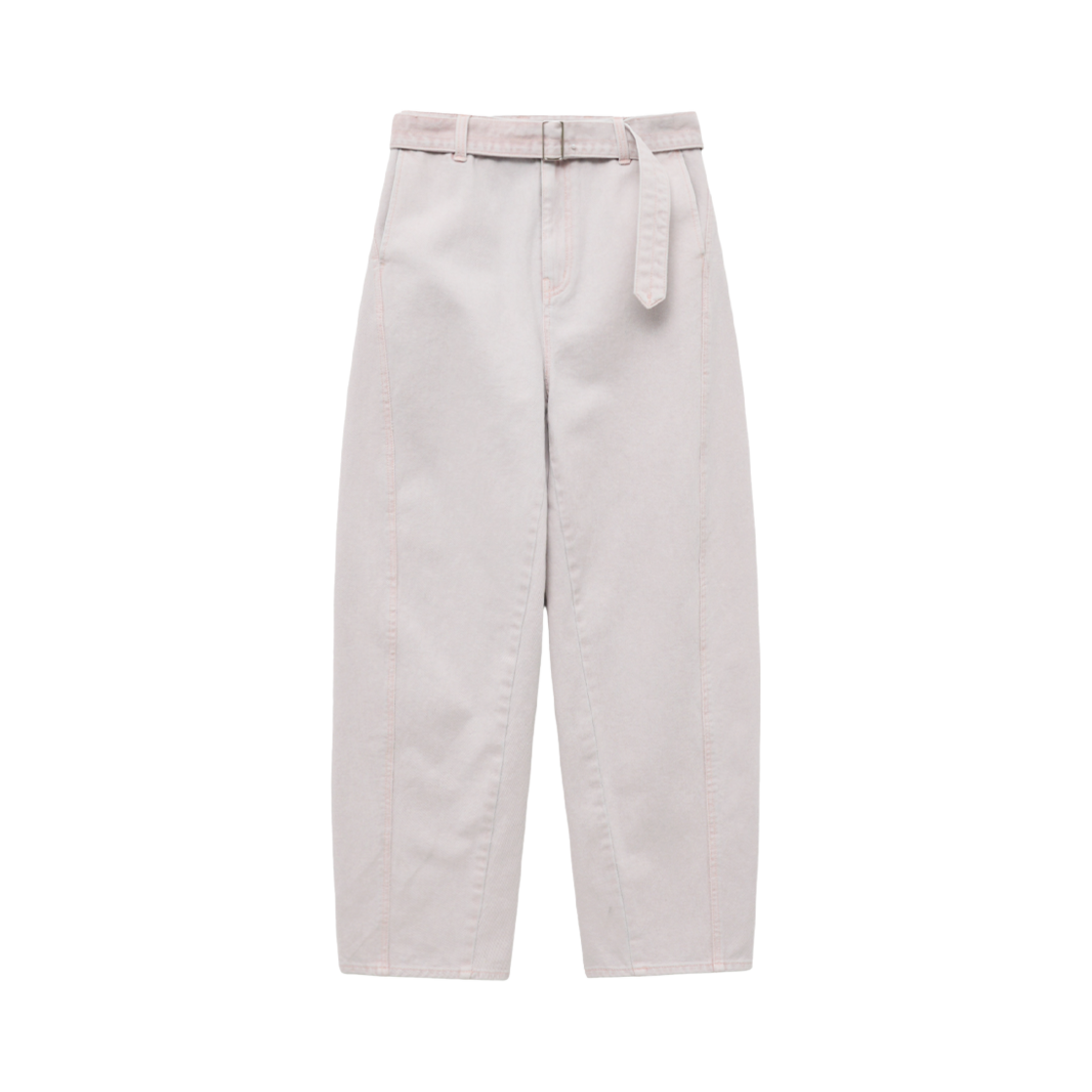 SFS1DP201API The Saturday Evening Post Twisted Belted Denim Trousers_Pink