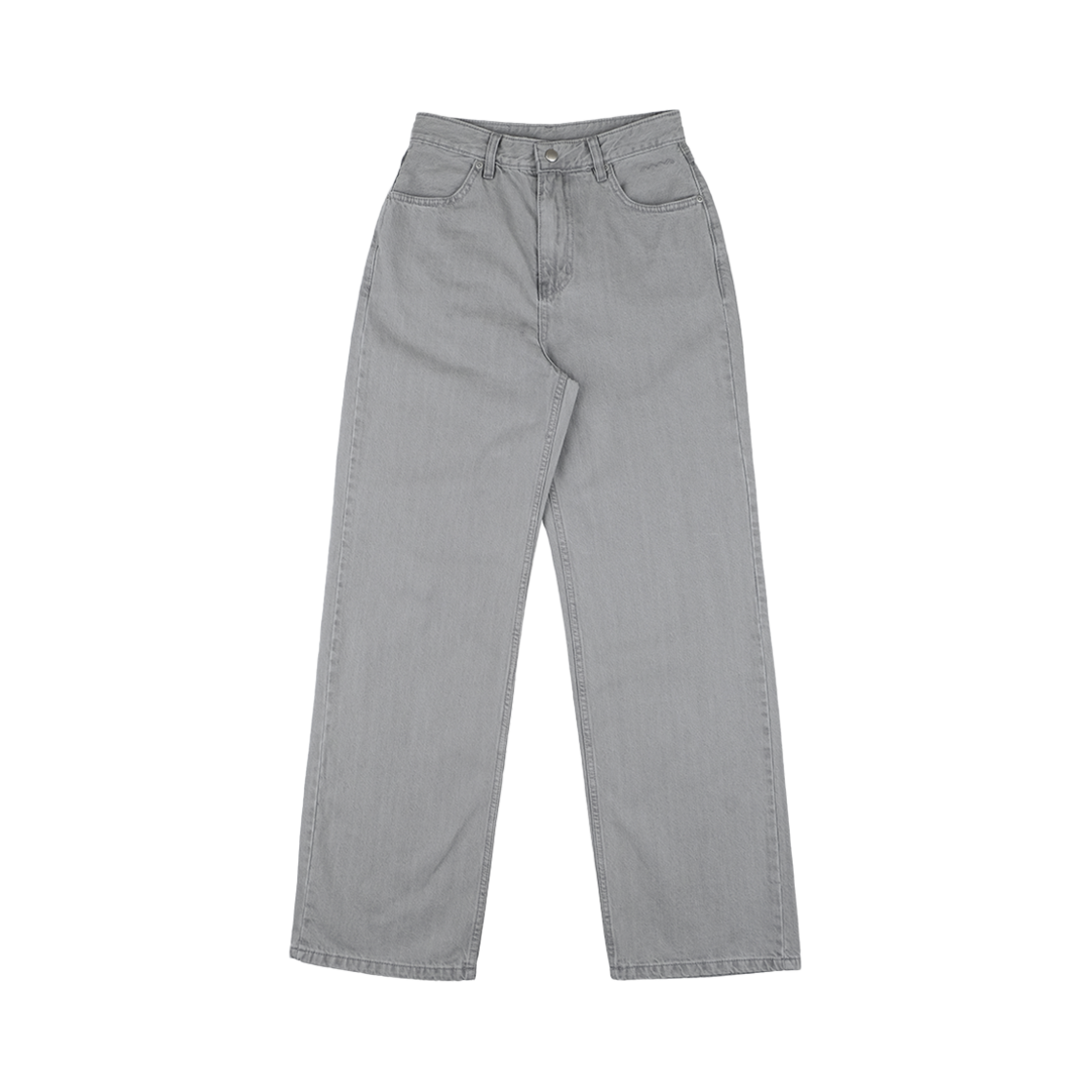 A-066 mmogarden mmo Women Semi Wide Denim Washed Gray