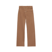 (W) Jacquemus Le De Nimes Caraco Belted Jeans Camel Beige