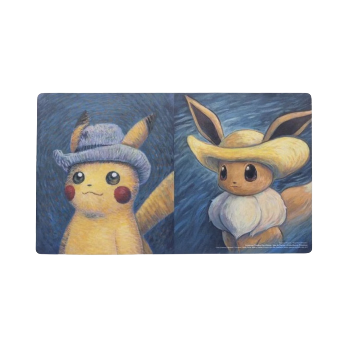 - Pokemon Center x Van Gogh Museum Pikachu & Eevee Inspired by Vincent's Self-Portraits Playmat
