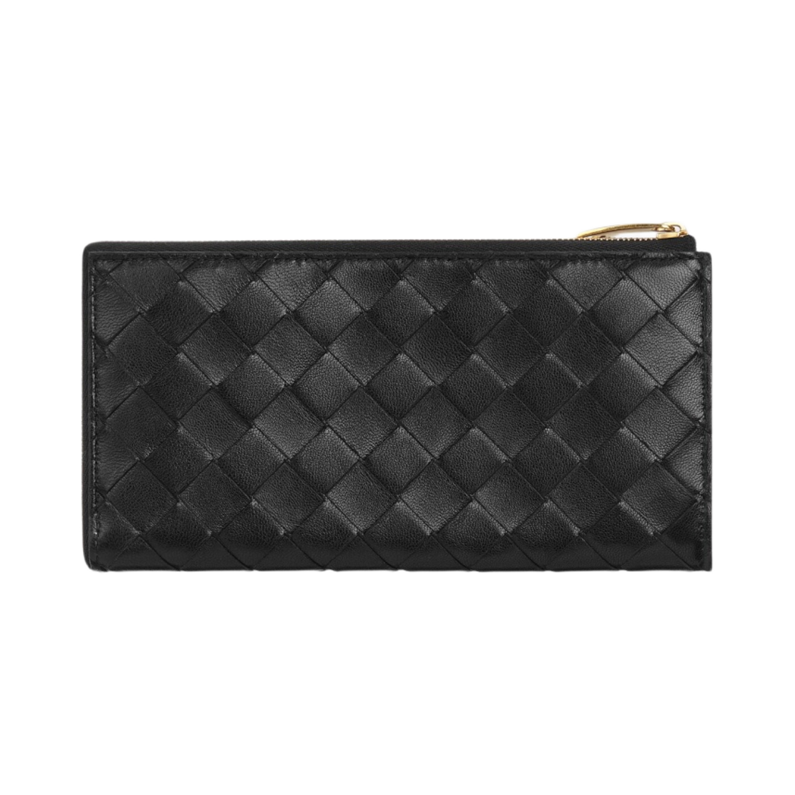 보테가 베네타 L 집 어라운드 지갑 블랙(Bottega Veneta L Zip Around Wallet Black) - 1