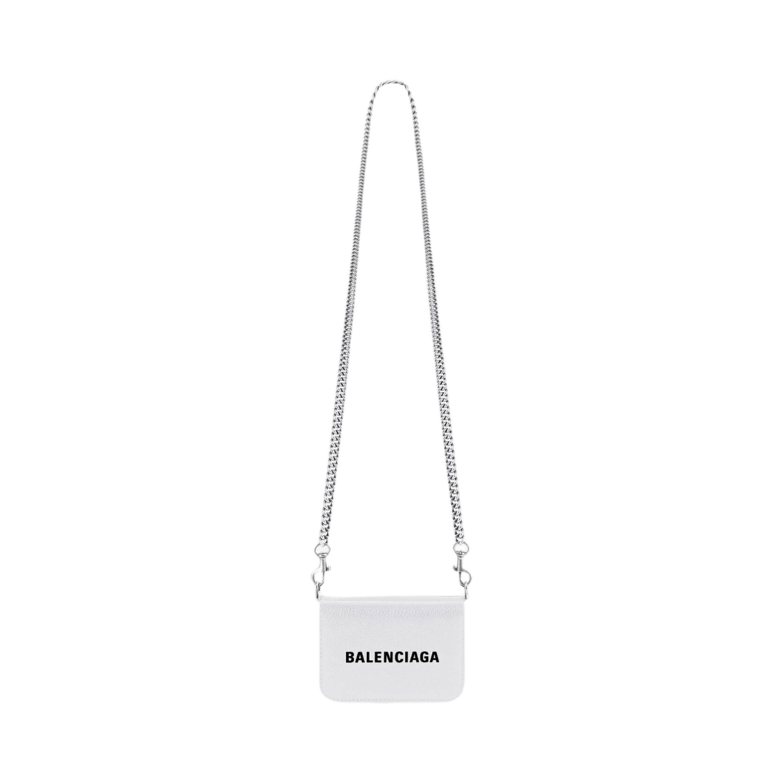 발렌시아가 캐쉬 미니 체인 지갑 화이트 블랙(Balenciaga Cash Mini Wallet On Chain White Black) - 1
