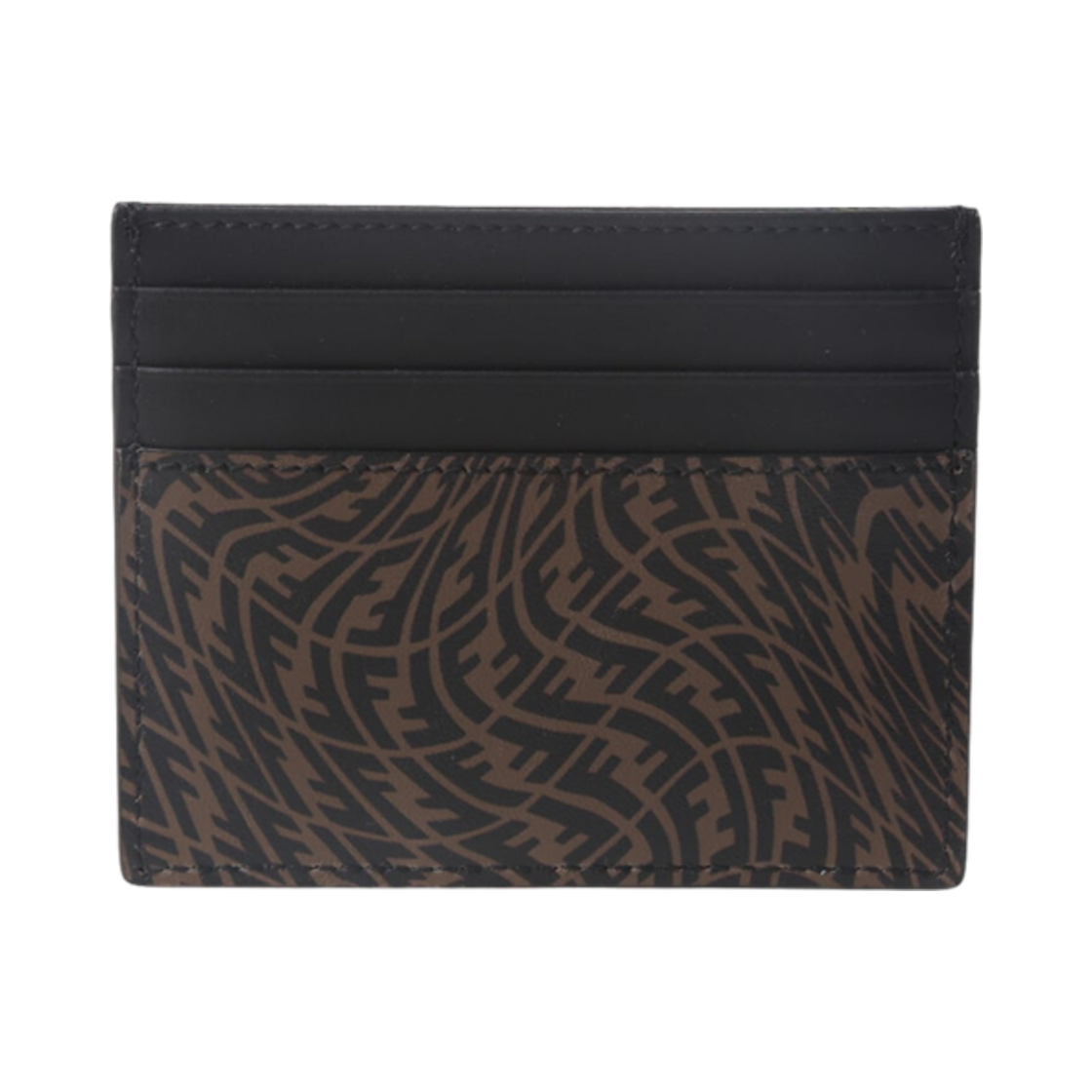 펜디 FF 로고 프린트 카드 케이스 브라운(Fendi FF Logo Printed Card Case Brown) - 1