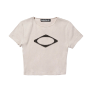 (W) Mischief Rhombus Blur T-Shirt Mini Light Beige