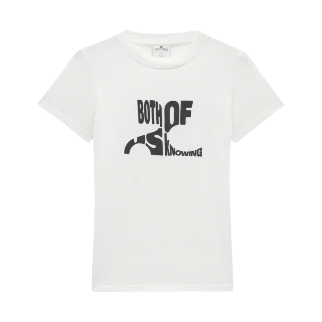 (W) 꾸레쥬 보스 오브 어스 노우잉 티셔츠 화이트