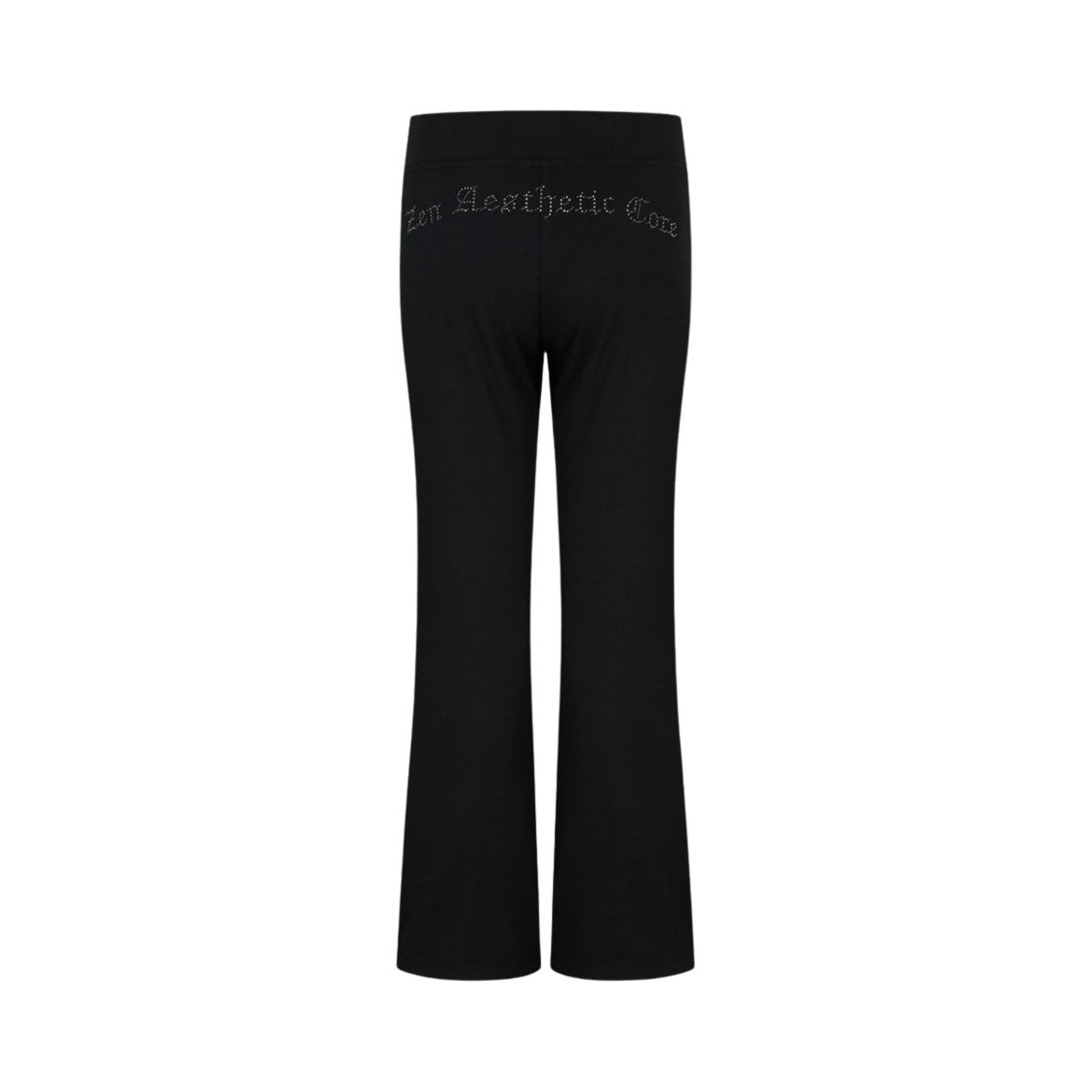 24HS12BKS / 24HS12BKM Kashiko Comfy Lowrise Hotfix Pants Black