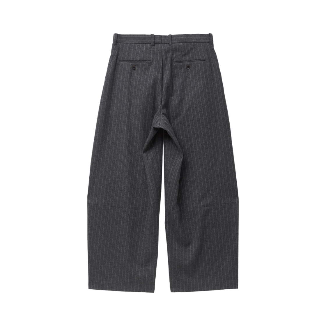 해칭룸 와이드 커브 트라우저 스트라이프 차콜(Hatchingroom Wide Curve Trousers Stripe Charcoal) - 2