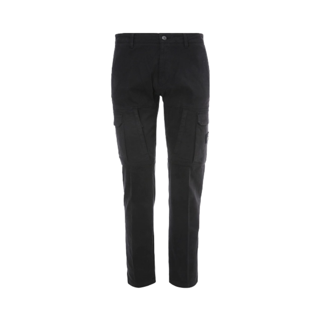771630214-V0029 (Kids) Stone Island 30214 Stretch Cotton Cargo Pants Black - 22FW