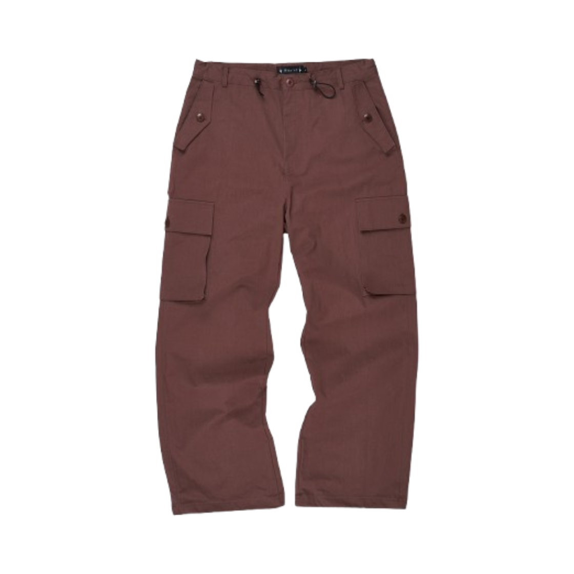 블루 선플라워 워싱 나일론 스트링 세미 와이드 카고 팬츠 버건디(Blue Sunflower Bio Washing Nylon String Semi Wide Cargo Pants Burgundy)