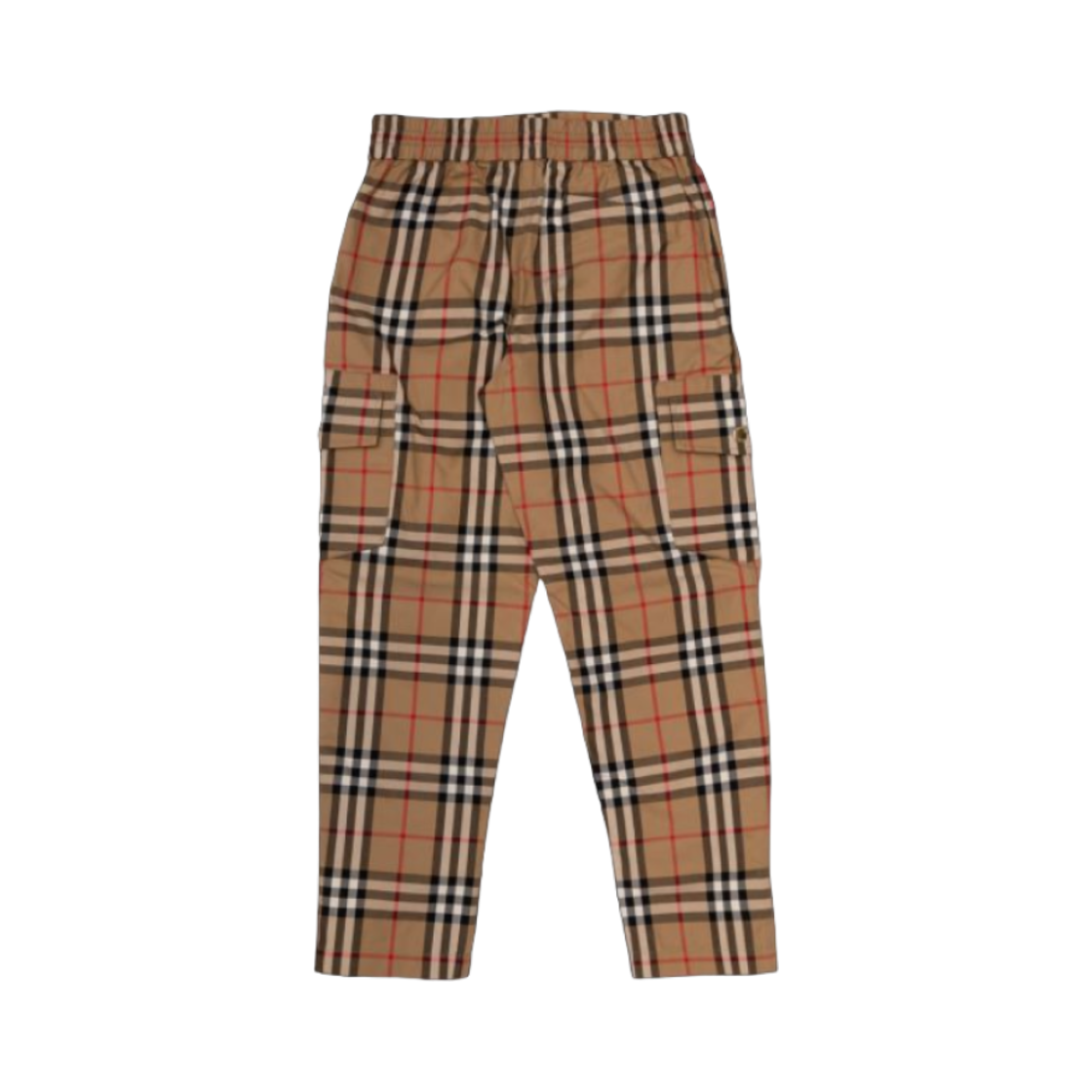 8068401 (Kids) Burberry Check Cargo Trousers Pants Beige