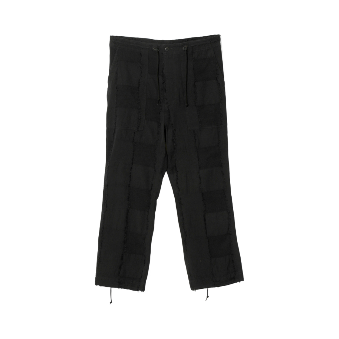 니들스 스트링 퍼티그 팬츠 립스탑 컷 자카드 블랙(Needles String Fatigue Pants Ripstop Cut Jacquard Black)