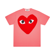Play Comme des Garcons Big Red Heart T-Shirt Pink