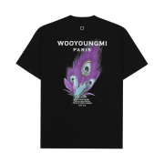 Wooyoungmi Feather Back Logo T-Shirt Black - 23SS