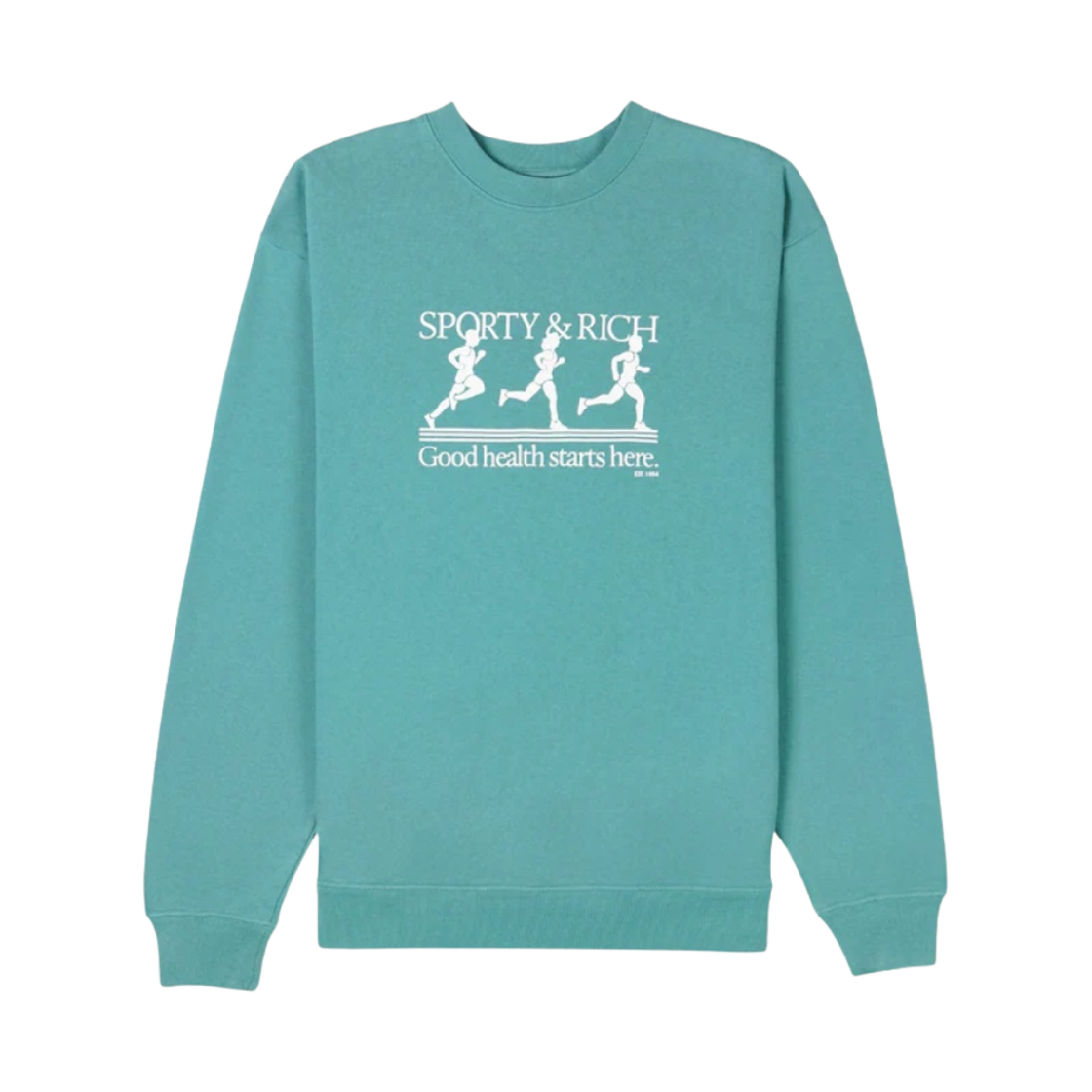 스포티 앤 리치 러너 크루넥 틸(Sporty & Rich Runner Crewneck Teal) - 1