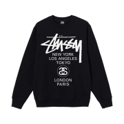 Stussy World Tour Crew Black 2021