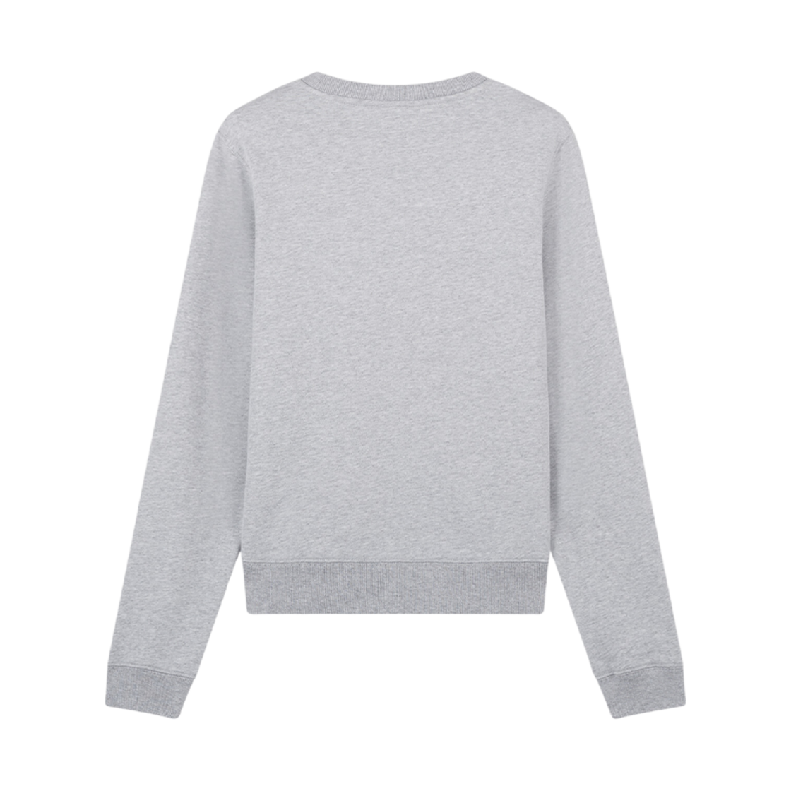 (W) 메종 키츠네 드레스드 폭스 레귤러 스웨트셔츠 라이트 그레이 멜란지((W) Maison Kitsune Dressed Fox Regular Sweatshirt Light Grey Melange) - 2