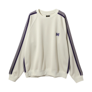Needles Track Crewneck Poly Smooth Ice White