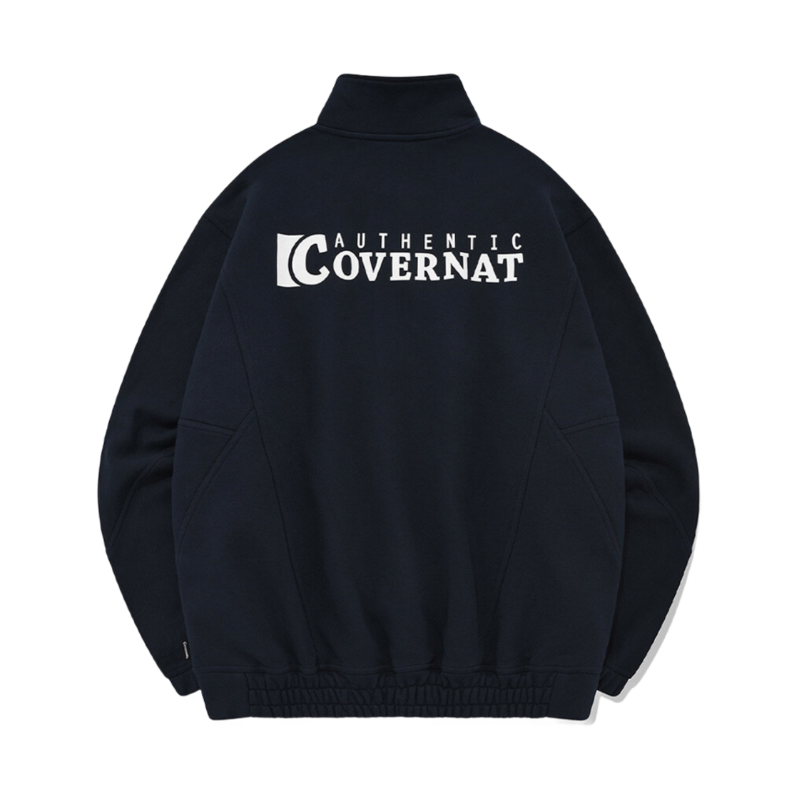 커버낫 오버핏 쉐브론 스웨트셔츠 아노락 네이비(Covernat Oversized Fit Chevron Sweatshirt Anorak Navy) - 2