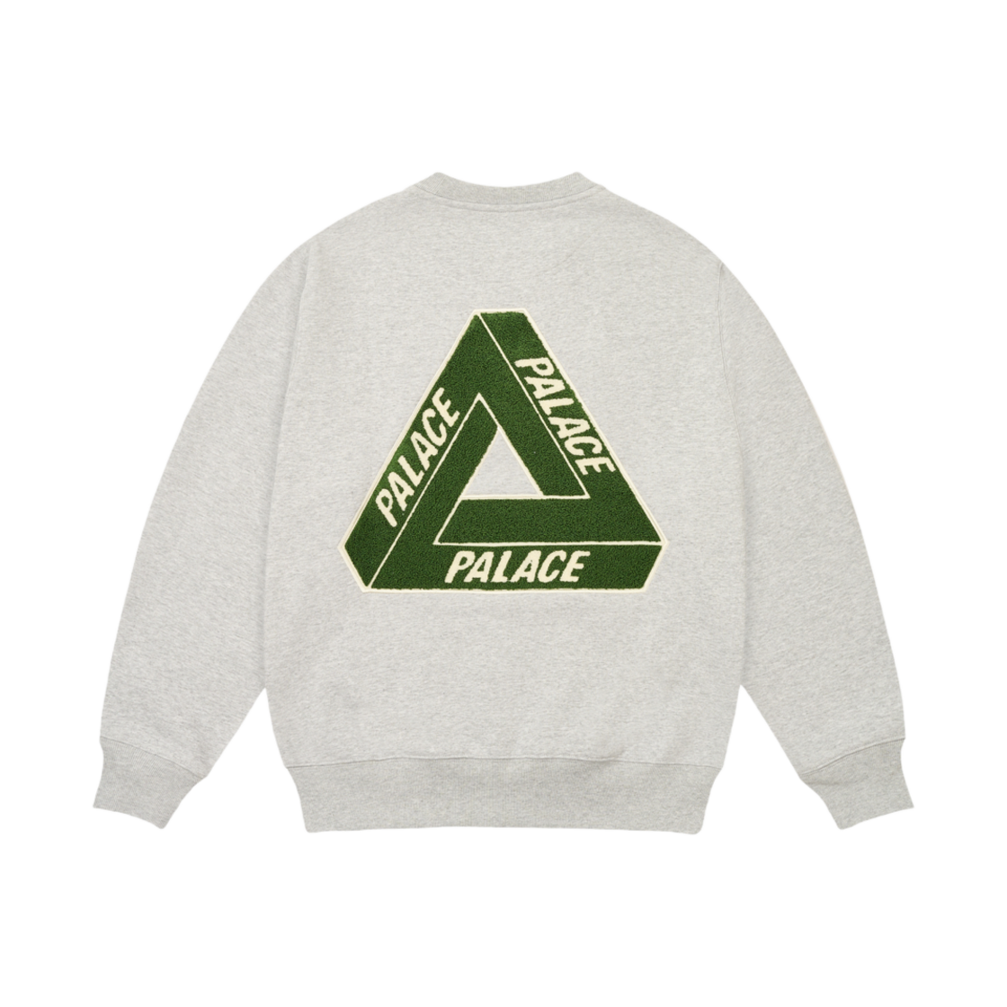 팔라스 셔닐 트라이퍼그 크루 그레이 말 - 24FW(Palace Chenille Tri-Ferg Crew Grey Marl - 24FW)