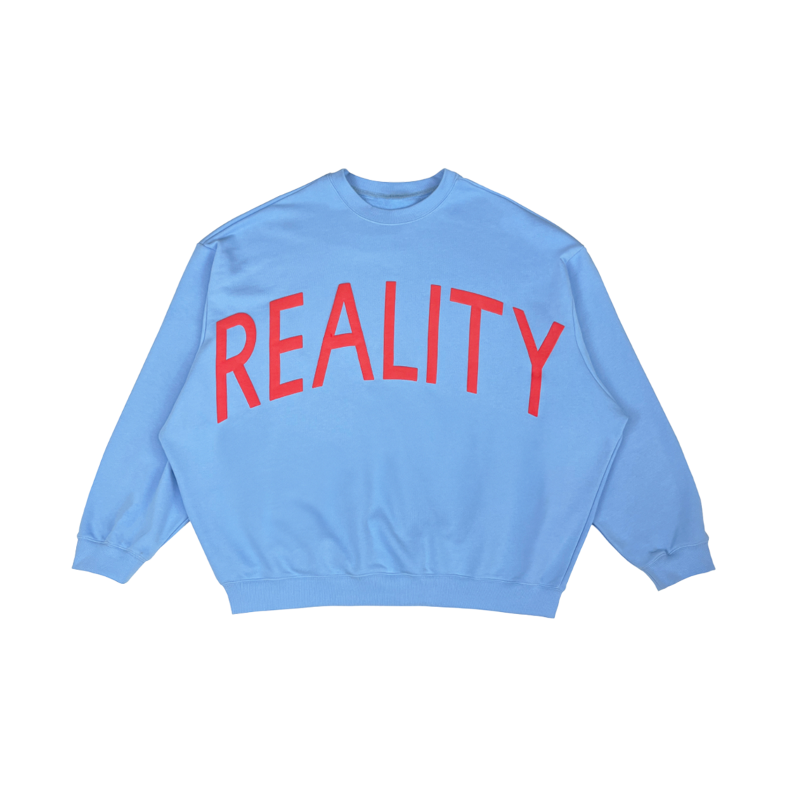 얼렁뚱땅 상점 오버사이즈 리얼리티 스웻셔츠 스카이 블루(ULDD Oversize Reality Sweatshirt Sky Blue)