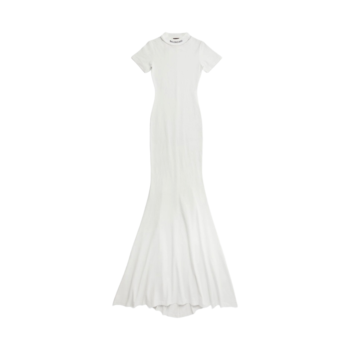 (W) 발렌시아가 티셔츠 맥시 드레스 화이트((W) Balenciaga T-Shirt Maxi Dress White) - 1
