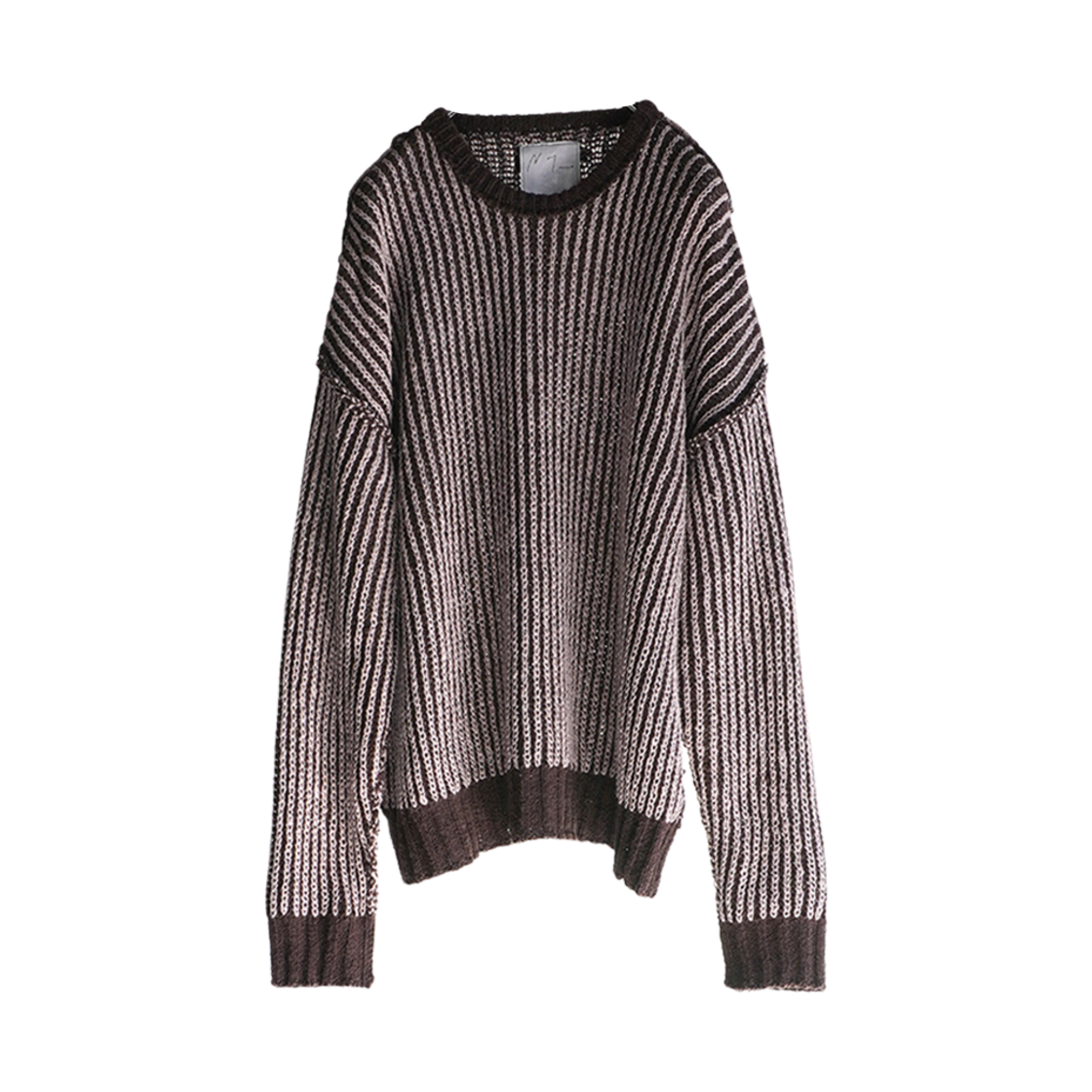 ANC-KN02 Ancellm Over Cord Knit Dark Brown