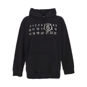 MM6 Maison Margiela Number Logo Hoodie Black