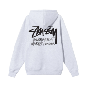 Stussy Stock DSM London Hoodie Ash Heather 2021