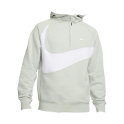 Nike Swoosh Half Zip Fleece Hoodie Light Silver - Asia