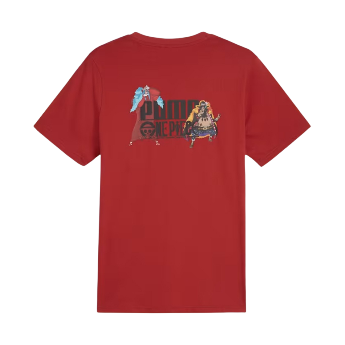 624665-24 Puma x One Piece Graphic T-Shirt Club Red