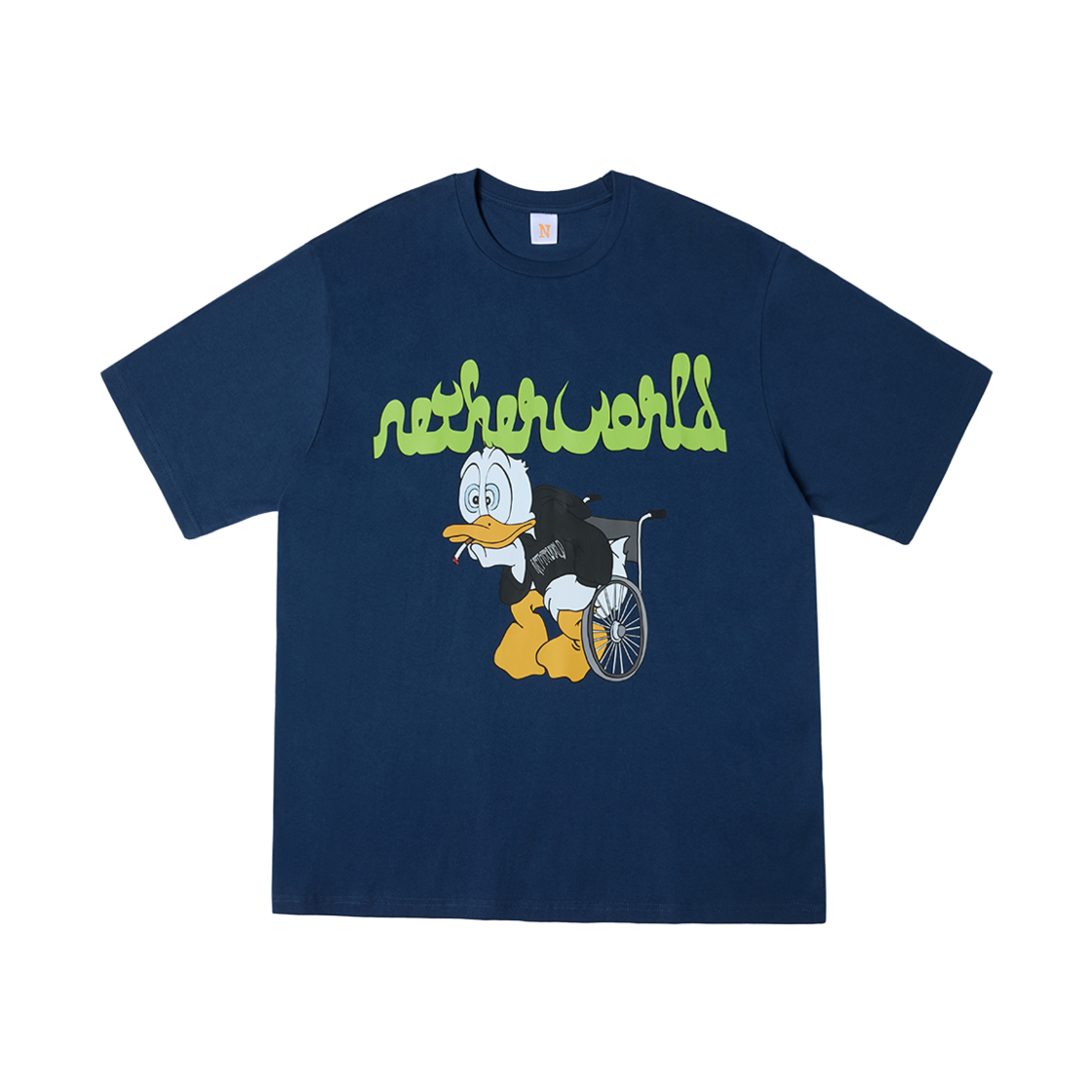 NTW-35 Netherworld Smoking Duck Tee Navy