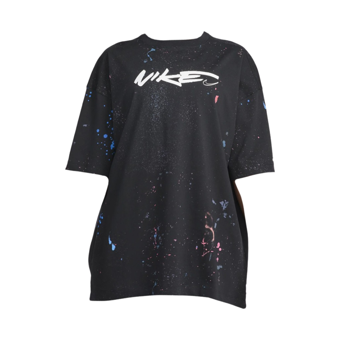 (W) 나이키 NSW 브레이킹 오버사이즈 숏슬리브 티셔츠 블랙 - 아시아((W) Nike NSW Breaking Oversized Short Sleeve T-Shirt Black - Asia) - 2
