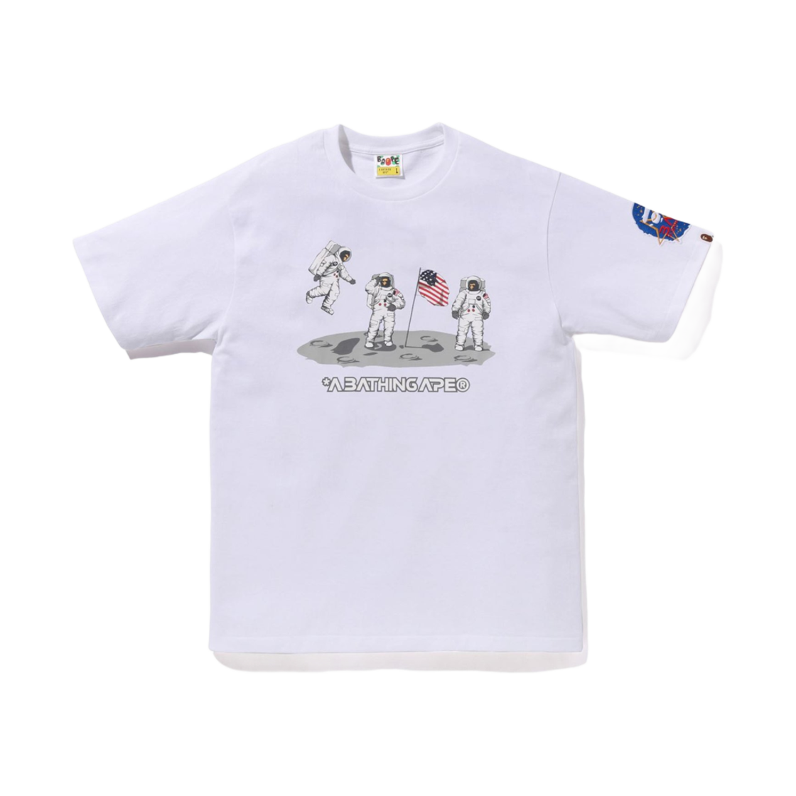 베이프 문 랜딩 티셔츠 화이트(BAPE Moon Landing T-Shirt White) - 2