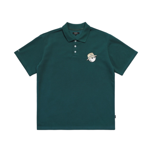 Malbon Golf Caddy Cooper Polo Green