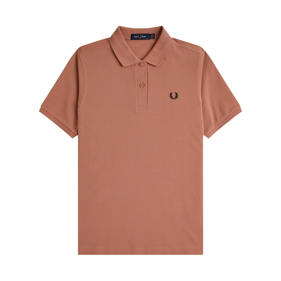 AFPF2516000-Z12 Fred Perry Womens The Fred Perry Shirt Putty Pink/Black