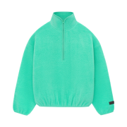 Essentials Polar Fleece Halfzip Mockneck Mint Leaf - 24SS