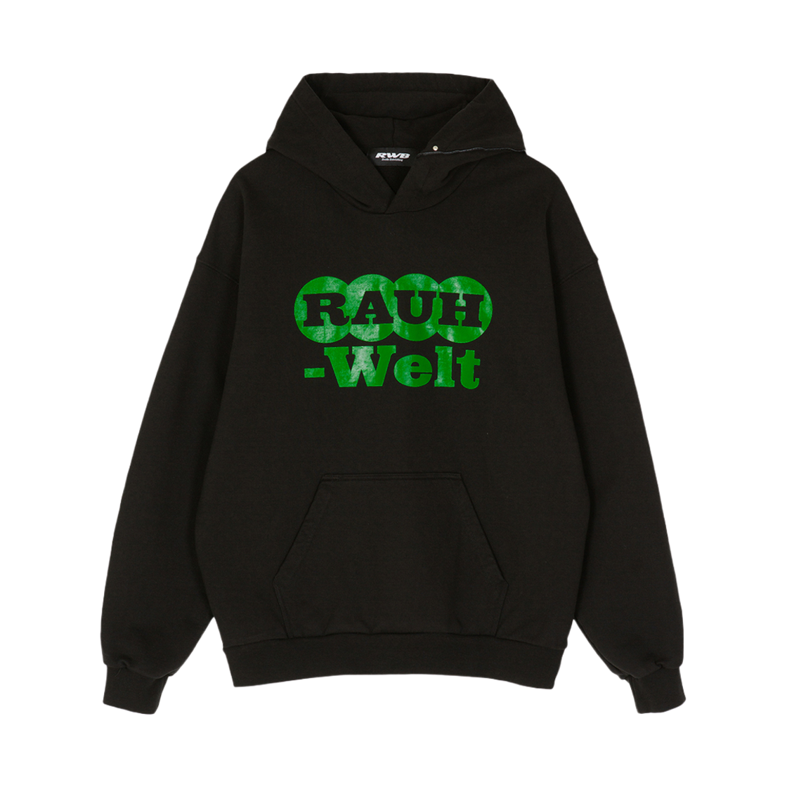 RWB24FWHD003-B RWB Circle Logo Hoodie Black