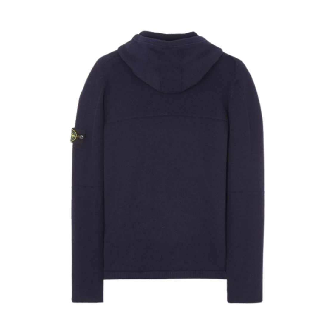 스톤 아일랜드 509A3 램스울 후드 가디건 니트 네이비 블루 - 23FW(Stone Island 509A3 Lambswool Hooded Cardigan Knit Navy Blue - 23FW) - 2