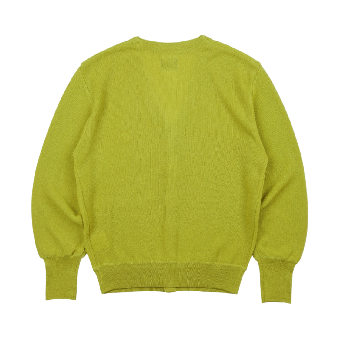 헤리티지 플로스 크레스트 울 가디건 옐로우 그린 (23SS 버전)(Heritage Floss Crest Wool Cardigan Yellow Green (23SS Ver.)) - 2