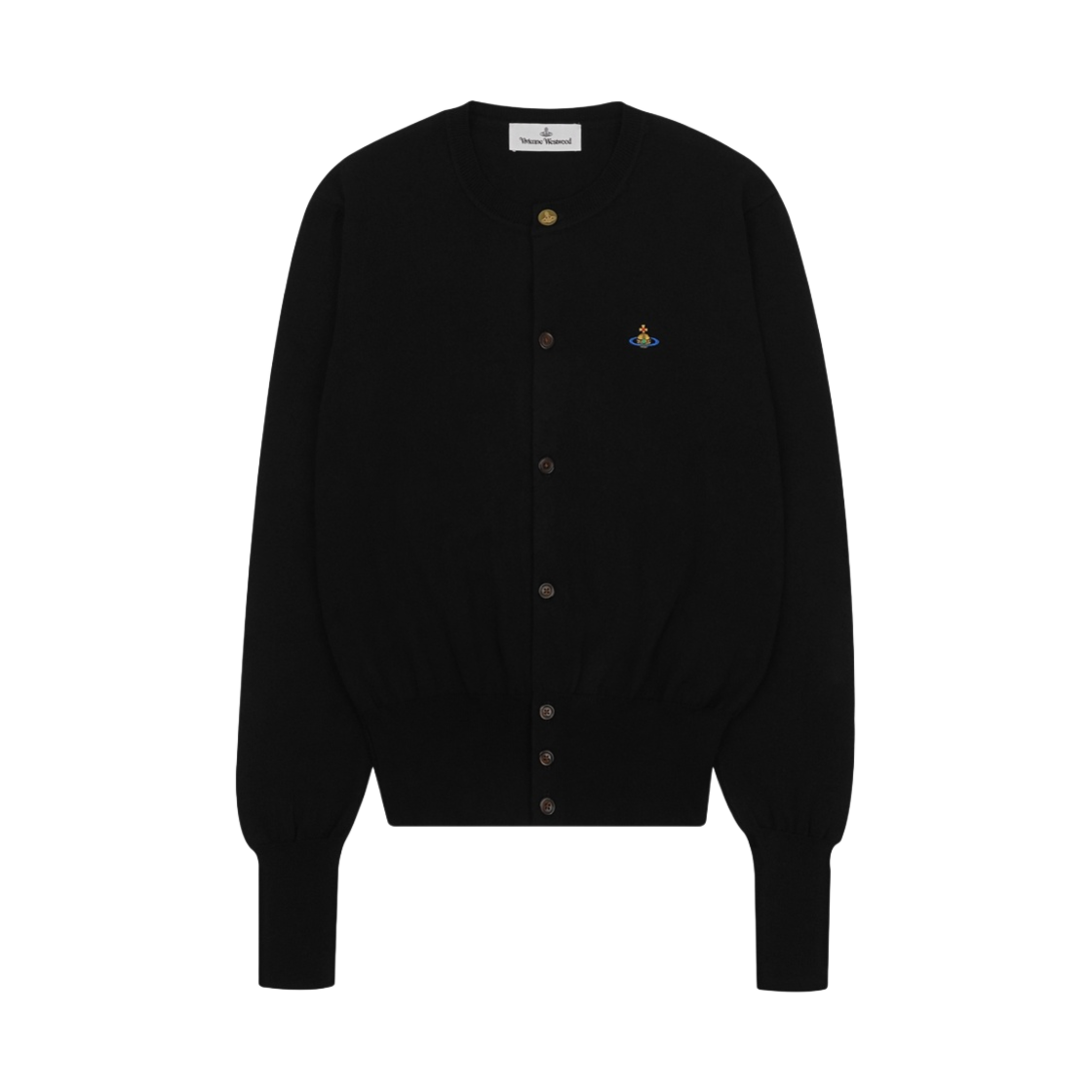 비비안 웨스트우드 오브 로고 가디건 블랙(Vivienne Westwood Orb Logo Cardigan Black) - 1