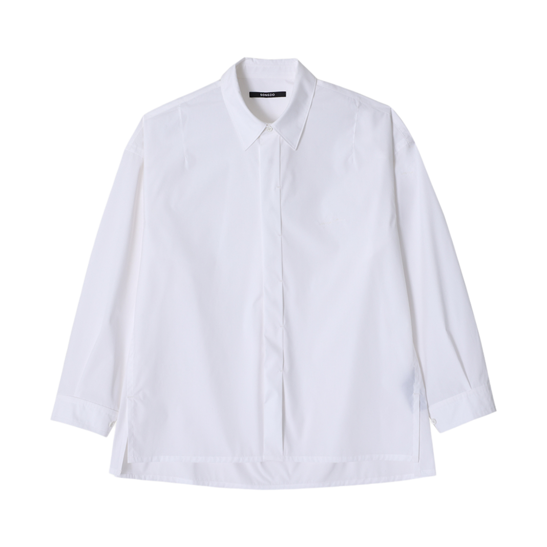 SH2SH703WH Songzio Collection Cocoon Volume Shirt White