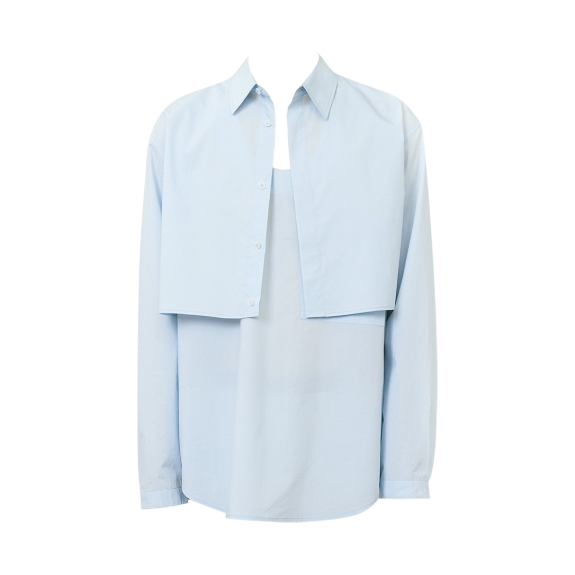 타이핑 미스테이크 투 피스 셔츠 블루(Typing Mistake Two Piece Shirts Blue)