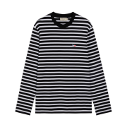 Maison Kitsune Tricolor Fox Patch Classic Marin T-Shirt Black