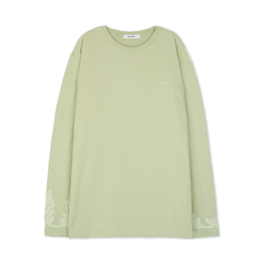 IGNTCR169 Ignota Core:10 Leaf Miner LS T-shirts Lime