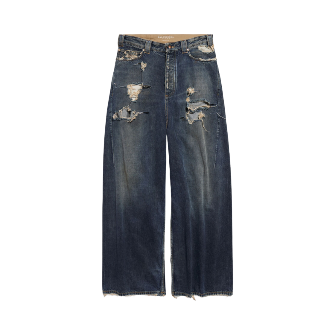 발렌시아가 배기 팬츠 블루