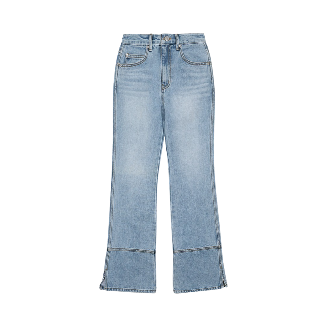 MF2479DN001MLB Margarin Fingers Semi Boot Cut Denim Pants Light Blue