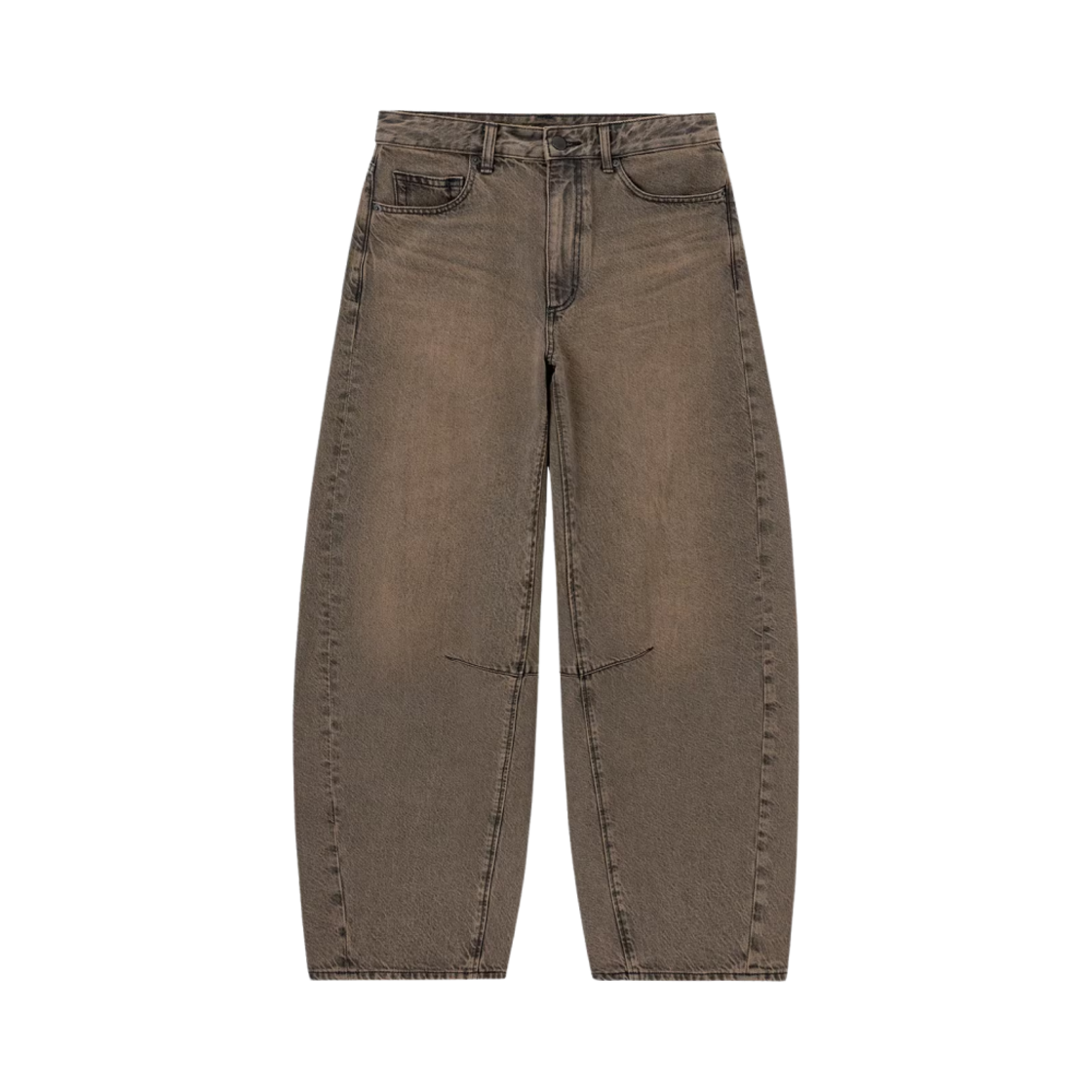 352632-37 (W) GU Barrel Leg Jean B+EC Brown - JP